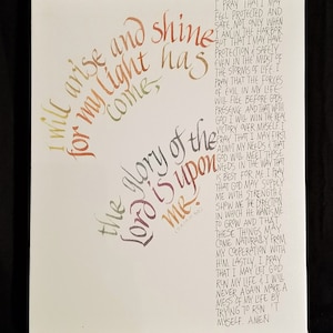 Kyle&#39;s Prayer 11X14 canvas