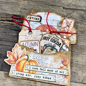 Pocket Tag, Autumn, Fall, Journal, Printable, Digital Download, Junk ...