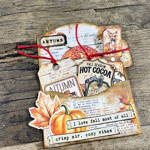 Pocket Tag, Autumn, Fall, Journal, Printable, Digital Download, Junk ...