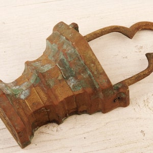 antique bronze holy water vessel