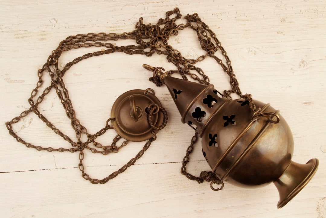 Antique Catholic Incense Burner Etsy