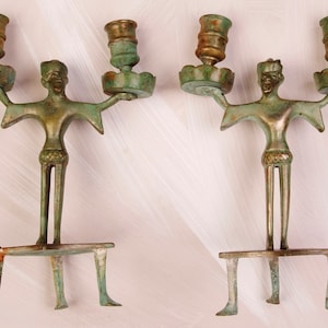 antique medieval style candlesticks