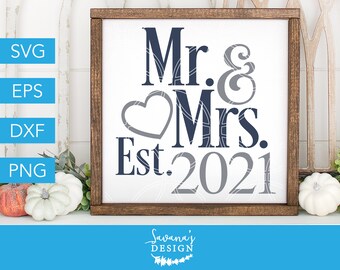 Download Mr And Mrs Svg Est Svg Mr Svg Mrs Svg Wedding Svg Etsy