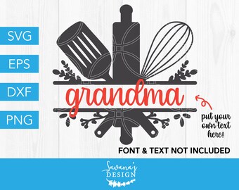 Kitchen Monogram Svg Etsy