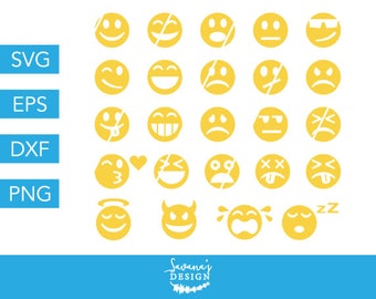 Download Emoji birthday svg | Etsy