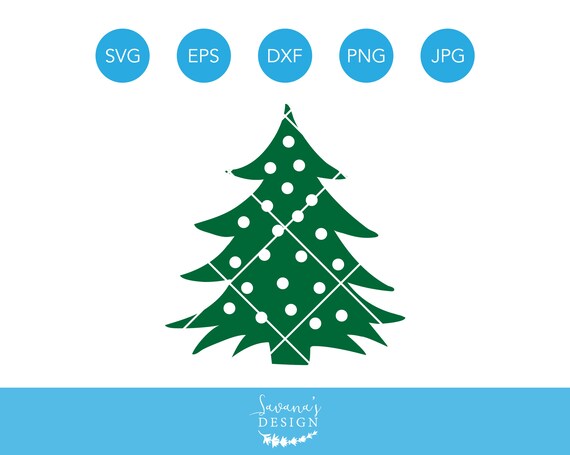 Christmas Tree SVG, Ornaments SVG, Christmas SVG, Holiday Svg, Xmas Svg, Tree Svg, Svg Files for Cricut, Cricut Svg, Cricut Designs, Cricut Il_570xn