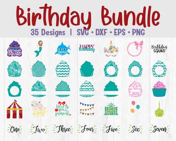 Download Birthday Svg Happy Birthday Cut Files Svg Bundle Bday Clipart Cricut Designs Silhouette Vector Dxf Eps Png Svg Files For Cricut By Savanasdesign Catch My Party