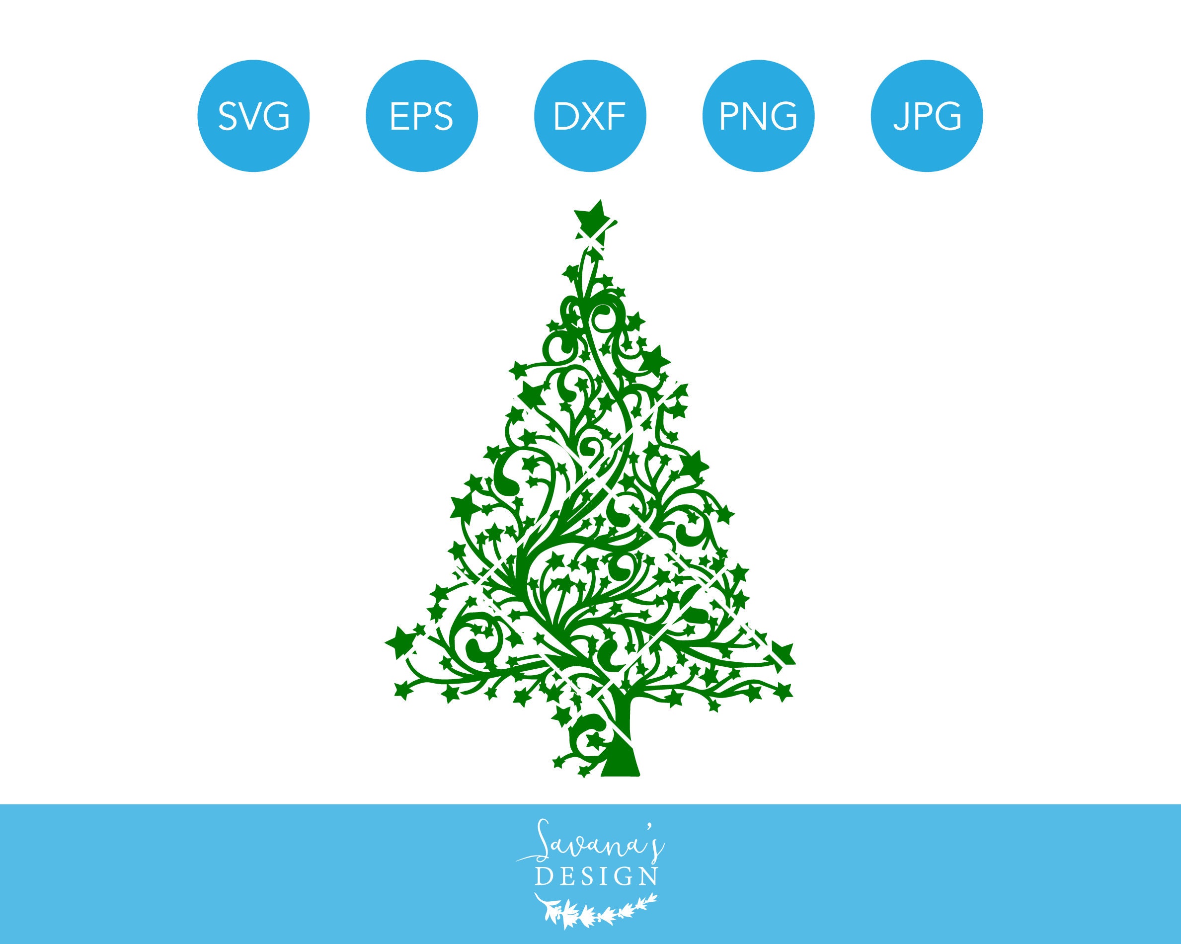 Download Christmas Tree SVG SVG Files for Cricut SVG Files for | Etsy