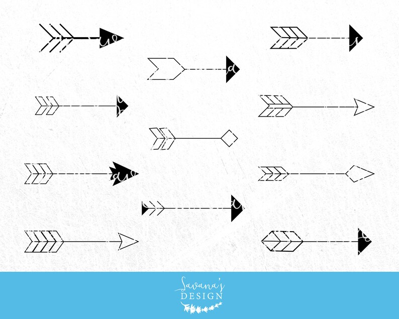 Download Arrow SVG Bundle Arrow Clipart Tribal SVG Boho SVG | Etsy