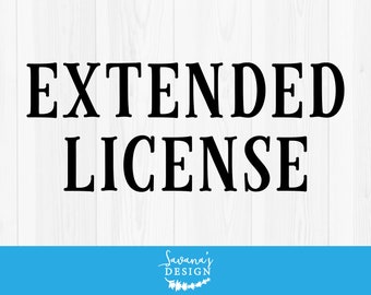 SavanasDesign Uitgebreide licentie voor maximaal 5.000 verkopen of gebruik voor persoonlijk en commercieel gebruik