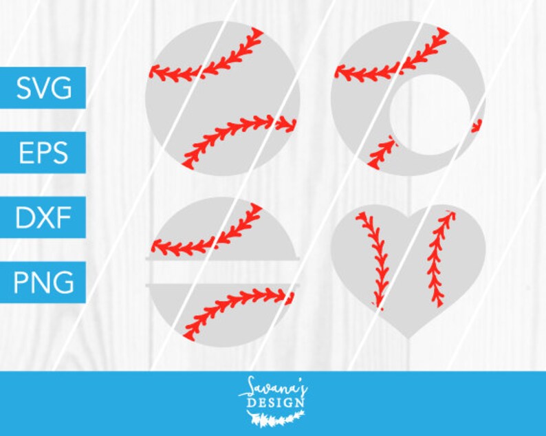 Download Baseball SVG Baseball Mom SVG Split Monogram SVG Round | Etsy