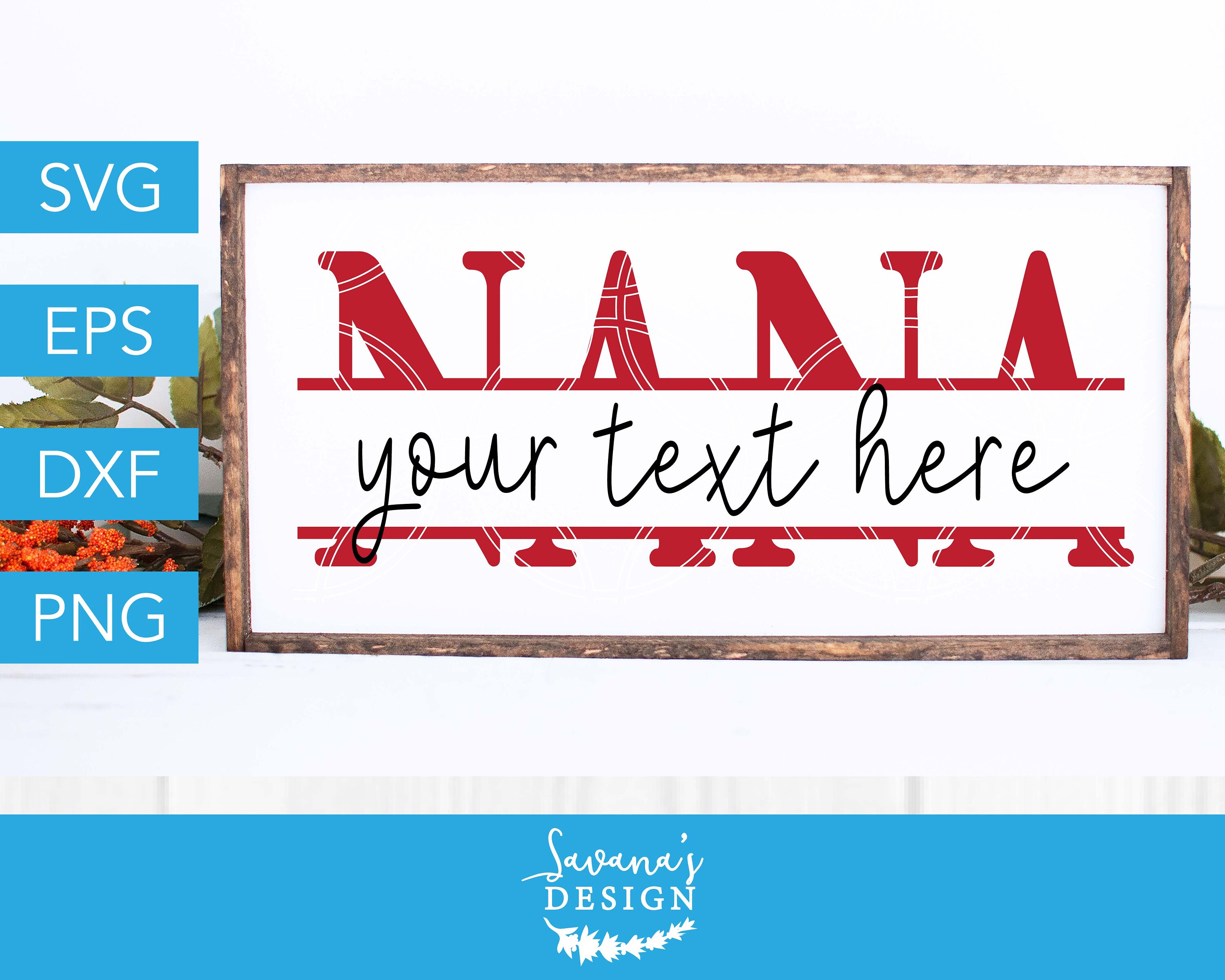 Download Nana Svg Split Monogram Svg Grandma Grandmother Cricut Etsy