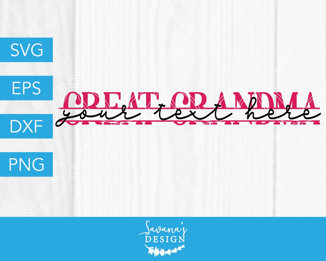 Great Grandma SVG Grandma SVG SVG Files for Cricut Monogram  Etsy