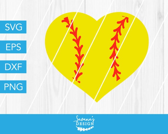 Softball Heart Svg Softball Svg Svg Softball Heart Svg Softball Dxf Softball Love Svg Softball Mom Svg Svg File For Cricut Cricut By Savanasdesign Catch My Party