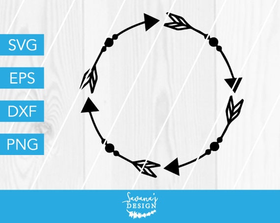 Download Monogram Frame Svg Arrow Svg Round Monogram Border Svg Files For Cricut Cricut Designs Silhouette Designs Boho Tribal Circle By Savanasdesign Catch My Party