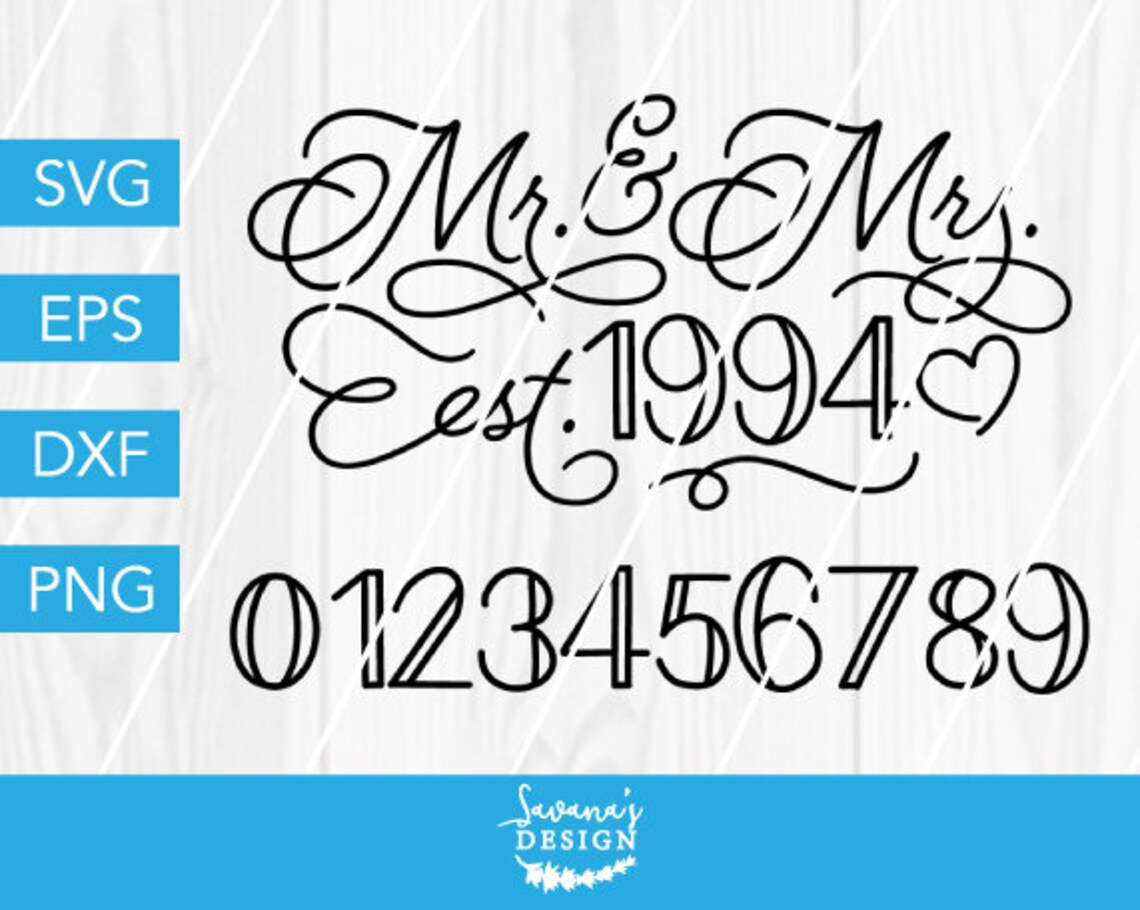 Download Mr and Mrs SVG Wedding SVG Marriage SVG Wedding Date Svg ...
