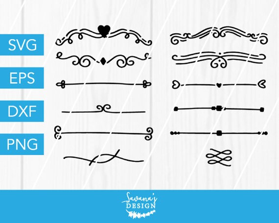 Download Lines Svg Dividers Svg Swoosh Svg Swish Svg Floral Etsy