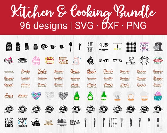 Download Kitchen Svg Bundle Cooking Svg Eating Dinner Supper Lunch Decoration Baking Food Cuisine Svg Files For Cricut Kitchen Decor Svg By Savanasdesign Catch My Party