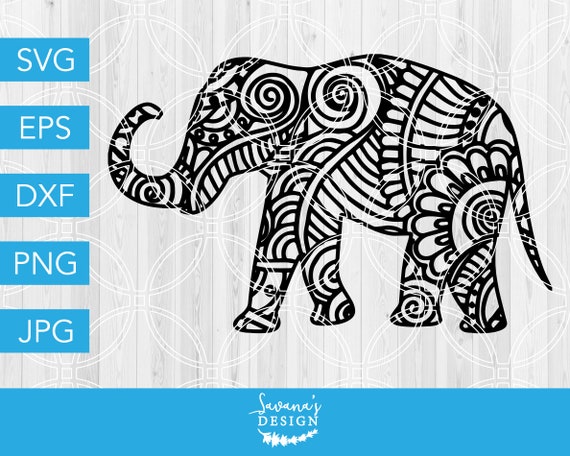 Zentangle Elephant Svg Elephant Svg Zentangle Svg Elephant Cut File Animal Svg Svg Files For Cricut Svg Svg Files Svg Cut File Dxf By Savanasdesign Catch My Party