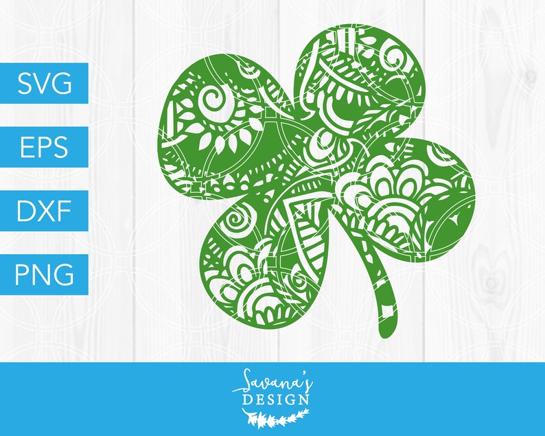 Download Mandala Clover SVG Zentangle Clover SVG Clover SVG ...