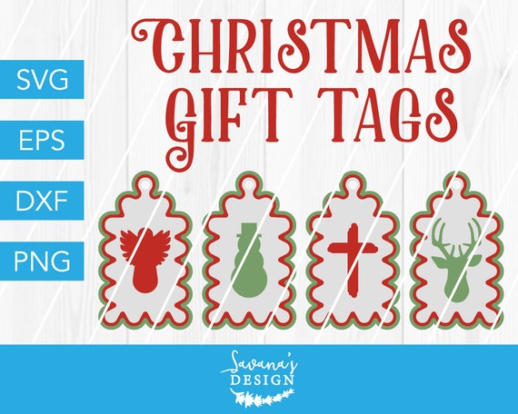 Download Free Christmas Tags Svg Gift Tags Svg Gift Tag Svg Christmas Etsy SVG DXF Cut File