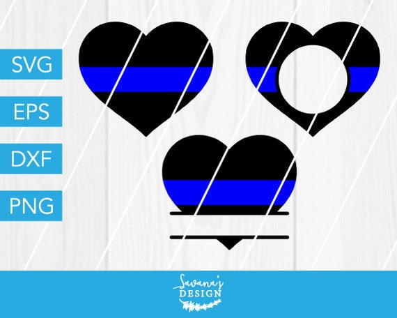Download Heart SVG Thin Blue Line SVG Police Heart SVG Police Svg ...