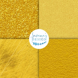 May include: Four different gold textures: glitter, smooth, scratched, and textured. The textures are arranged in a grid pattern. The text "Savana's Design" is in the center of the image.