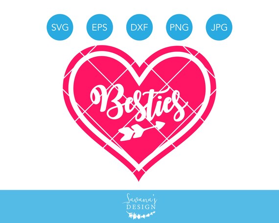 Download Besties SVG Best Friends SVG Heart Svg BFF Svg Friend Svg ...