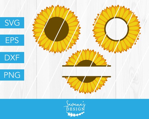 Free Free 212 Sunflower Split Monogram Svg SVG PNG EPS DXF File