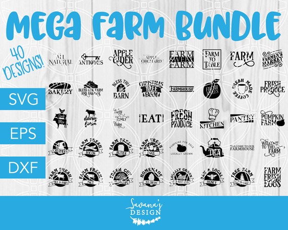 Download SVG Bundle Farm SVG Farming Svg Farmer Svg Farm Cut File ...