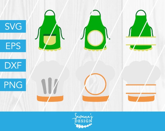 Cooking SVG, Cook SVG, Apron SVG, Chef Svg, Chef Hat Svg, Baking Svg, Bakery Svg, Kitchen Svg, Svg Files for Cricut, Apron Cut File, Apron Il_570xn
