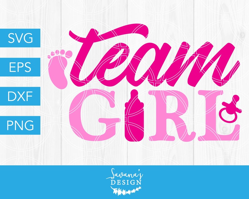 Download Team Girl SVG Gender Reveal SVG Baby Girl SVG Baby Shower ...