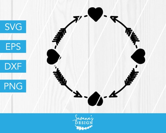 Download Heart Monogram Svg Monogram Frame Svg Arrow Monogram Round Monogram Arrow Frame Valentine Cut Files Silhouette Studio Cricut Files By Savanasdesign Catch My Party