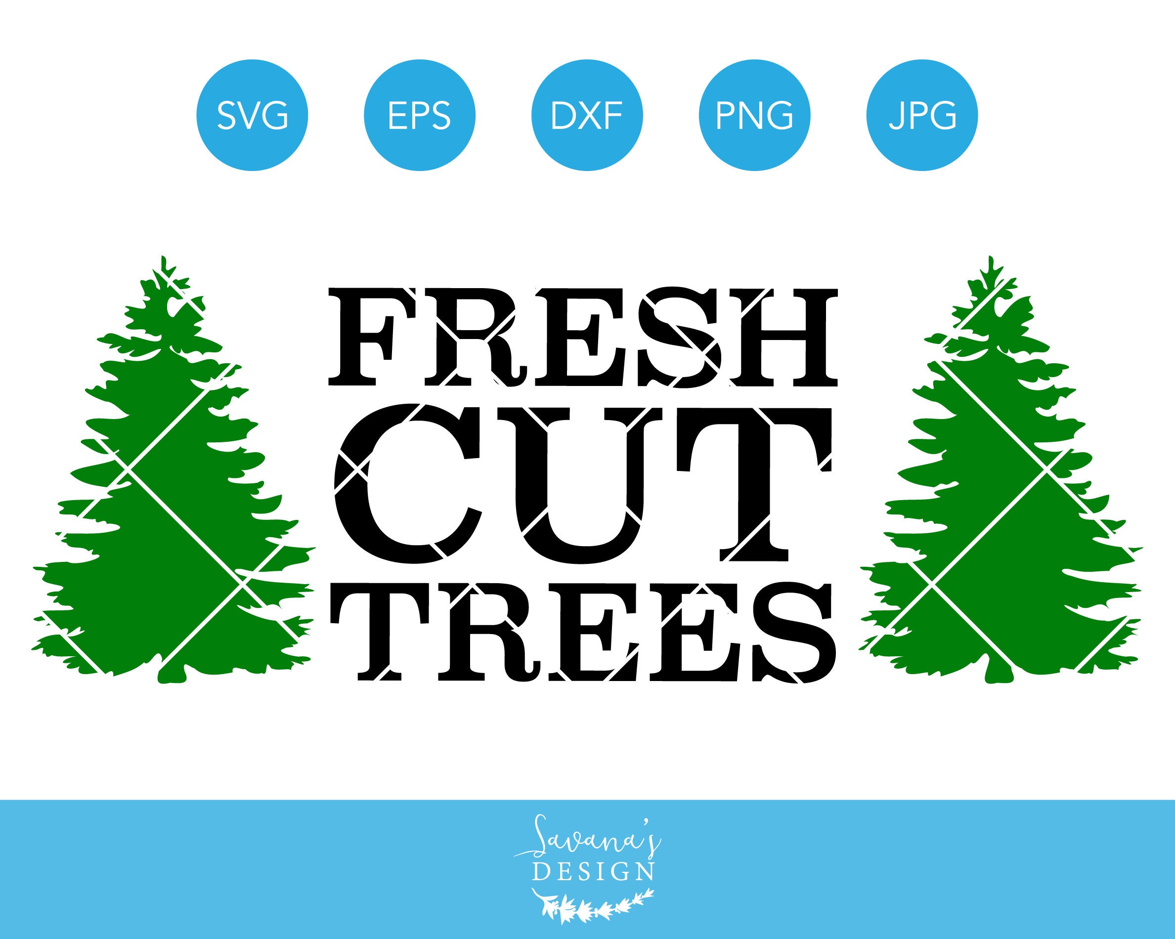 Download Fresh Cut Trees SVG Fresh Cut Christmas Tree SVG Fir | Etsy