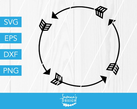 Download Round Monogram Svg Arrow Frame Svg Round Monogram Svg Arrow Etsy