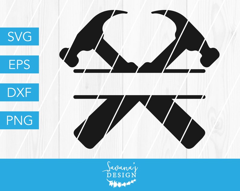 Download Hammer Split Monogram SVG Hammer SVG Crossed Hammer SVG ...