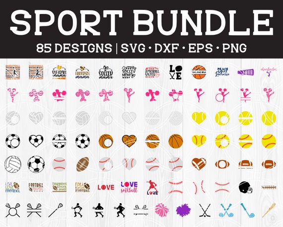 Download Sports Svg Bundle Svg Files For Cricut Basketball Svg Softball Svg Cut File Bundle Sport Clipart Silhouette Studio Eps Dxf Png By Savanasdesign Catch My Party