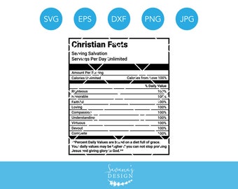 Christian Facts SVG, Jesus Facts SVG, Devout SVG, Faithful Svg, Loving Svg, Jesus Svg, God Svg, Salvation Svg, Christian Svg, Nutrition Svg