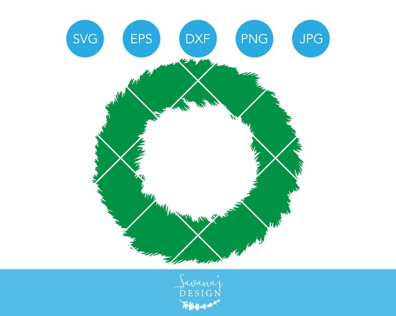 Christmas Wreath SVG, Christmas SVG, Wreath SVG, Wreath Cut File, Holiday Svg, Xmas Svg, Christmas Decor Svg, Holiday Decor Svg, Cricut Svg Il_570xn