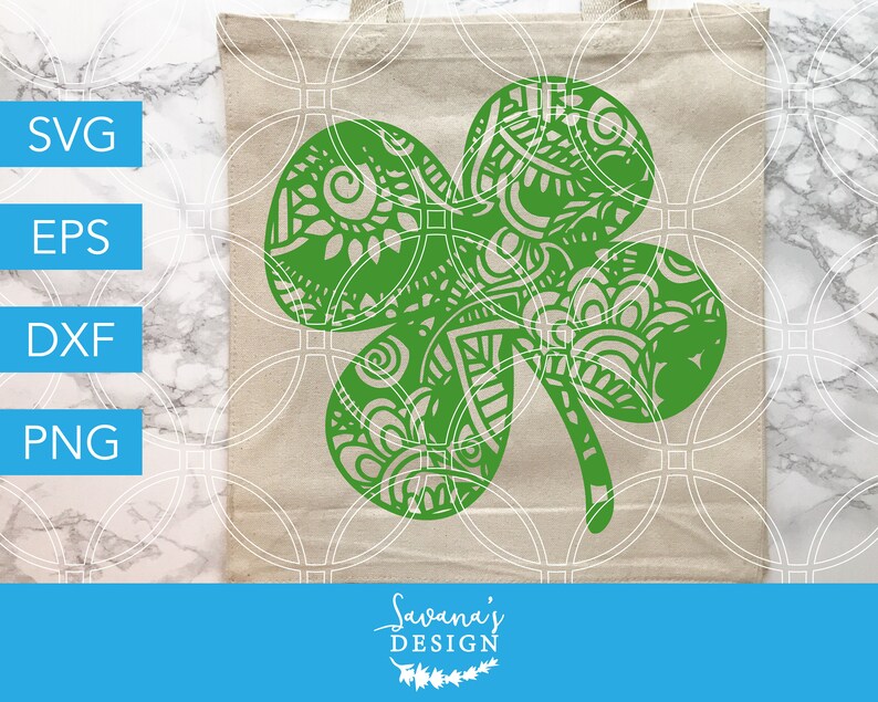 Download Mandala Clover SVG Zentangle Clover SVG Clover SVG ...