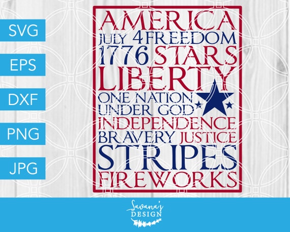 Download July 4th Svg 4th Of July Svg Subway Art Svg Patriotic Svg Etsy