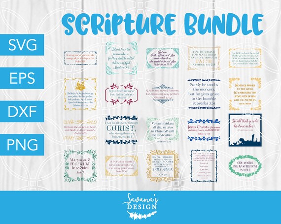 Scripture SVG, SVG File for Cricut, Christian SVG Bundle, Christian Svg, Cricut Design, Bible Verse Svg, Faith Svg, Religious Svg, Jesus Svg Il_570xn