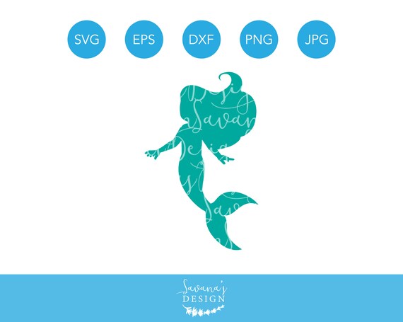 Download Mermaid Svg Ocean Clipart Baby Girl Cut File Cricut Etsy