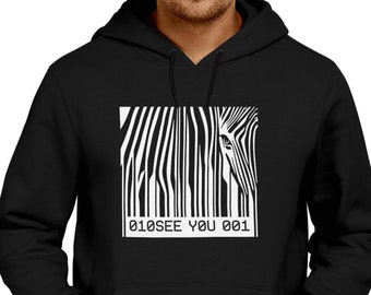 Barcode Zebra hoodie