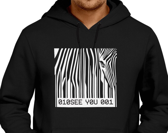 Barcode Zebra hoodie