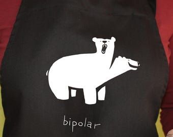 Bipolar Bear Apron with pockets