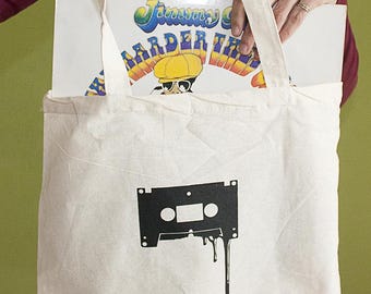 Cassette Tote Bag, Long Handles