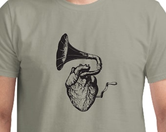 Music Heart T-Shirt, Unisex