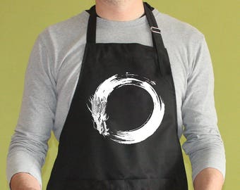 Enso Dragon Apron with pockets