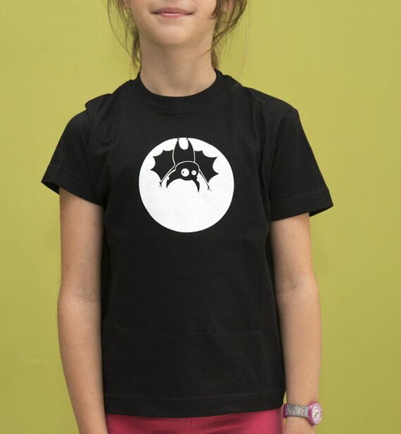 murciélago para niños blanco en negro serigrafía Etsy México